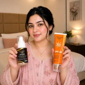 MEHKAAF Brightening Serum & SPF 60 Sun Block